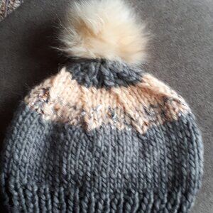 Hand knitted hat